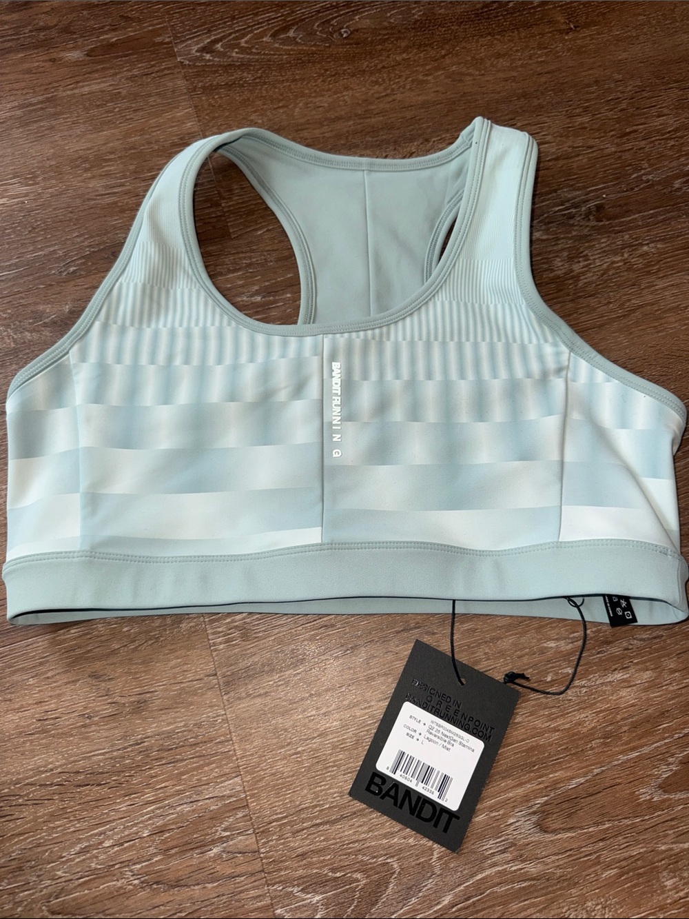 Bandit Women's Mint Striped Racerback Sports Bra